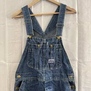 Vintage 70s Big Smith Mens Bib Overalls 32x32 Jeans Denim USA Union Farmer Chore